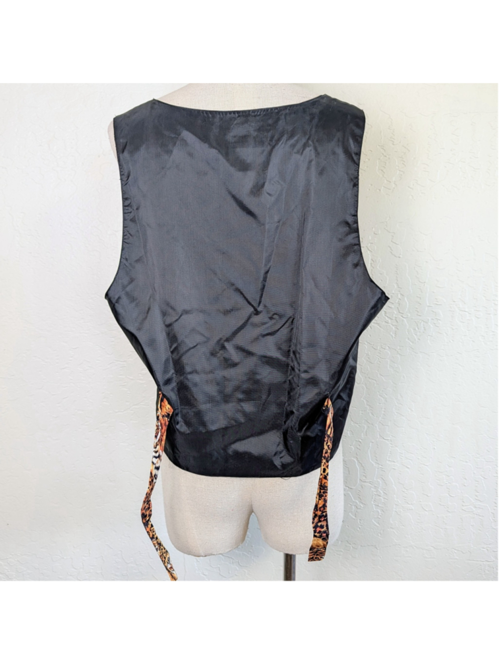 Vintage Westbury XL Big Cat Animal Print Vest Lion Tiger Leopard Safari Novelty - Picture 6 of 10